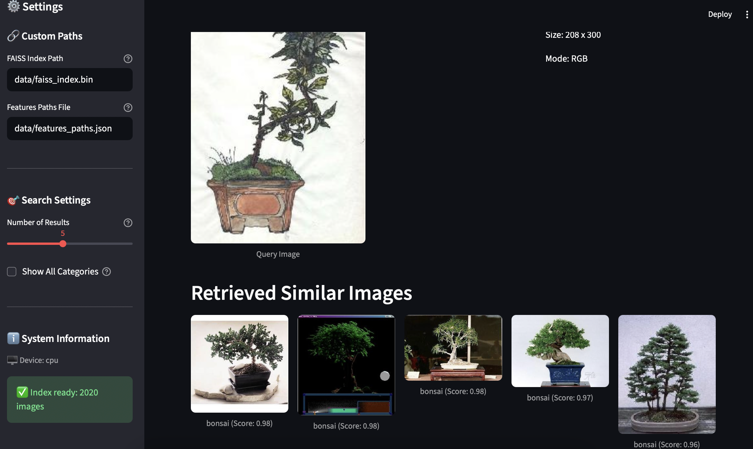 Image retrieval